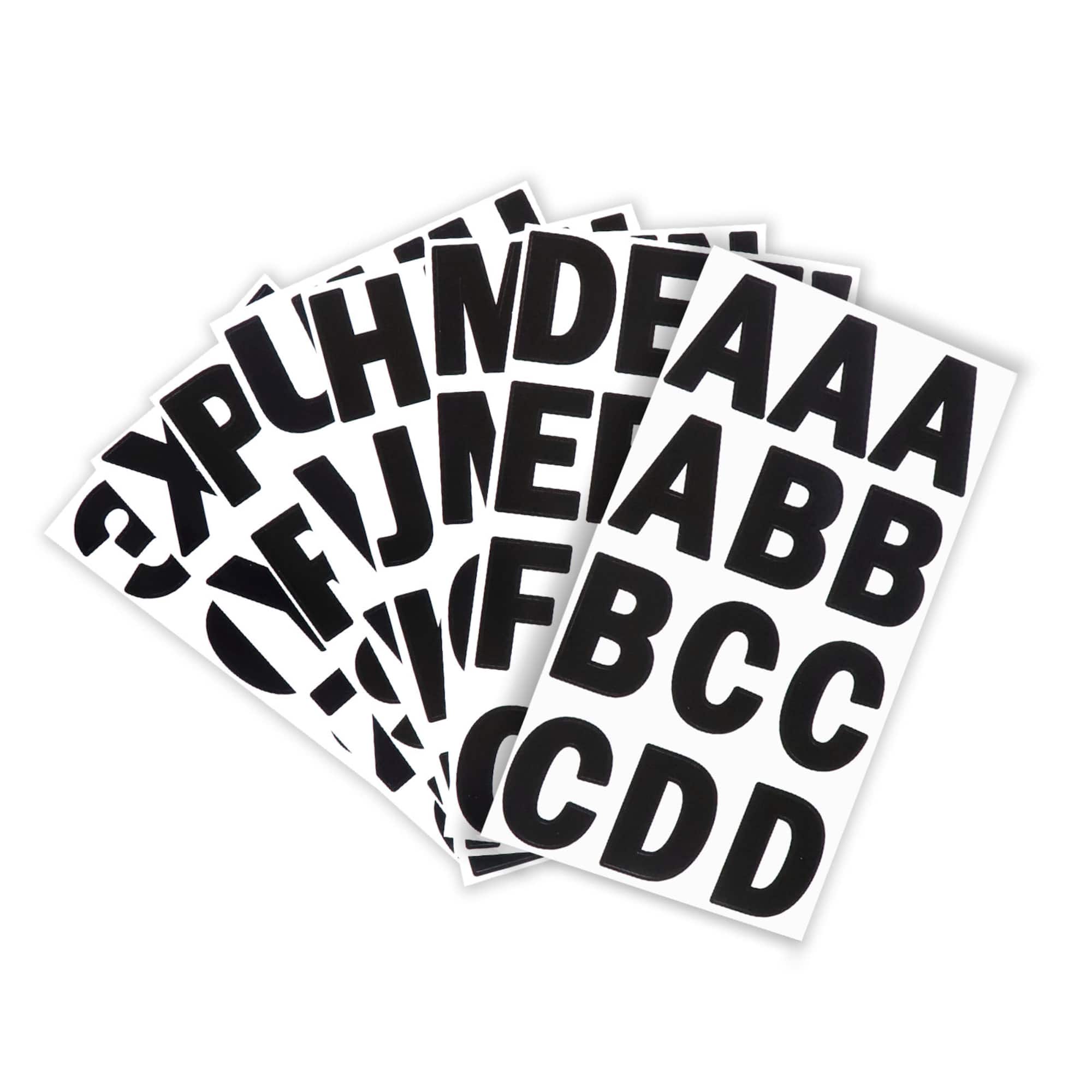 12 Pack: Black Alphabet Stickers by Recollections™